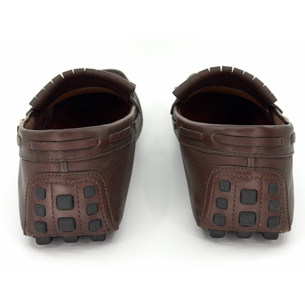 Gucci Shoes Mens Driver Interlocking G Logo Leather Moccasins Italy US Size 12 - Picture 12 of 16
